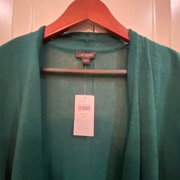 Emerald Green Open Front Cardi - Picture 1 of 10